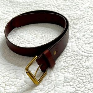 Mens leather belt